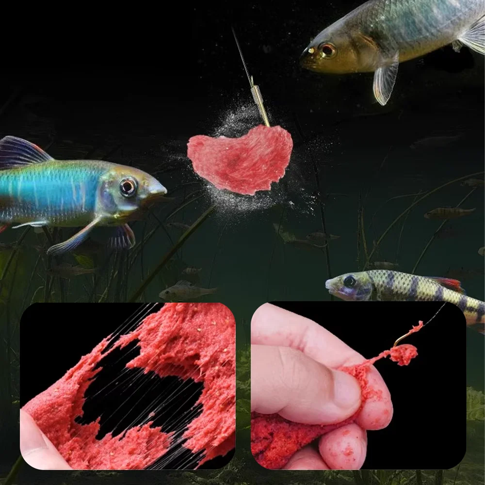 Neuer 300g roter Wurm Meeresangeln Lockstoff Köder Fischgeschmack Köder Klebriger Haken Hohe Attraktivität Pesca Futterzusatz Weicher Köder – Detail 4