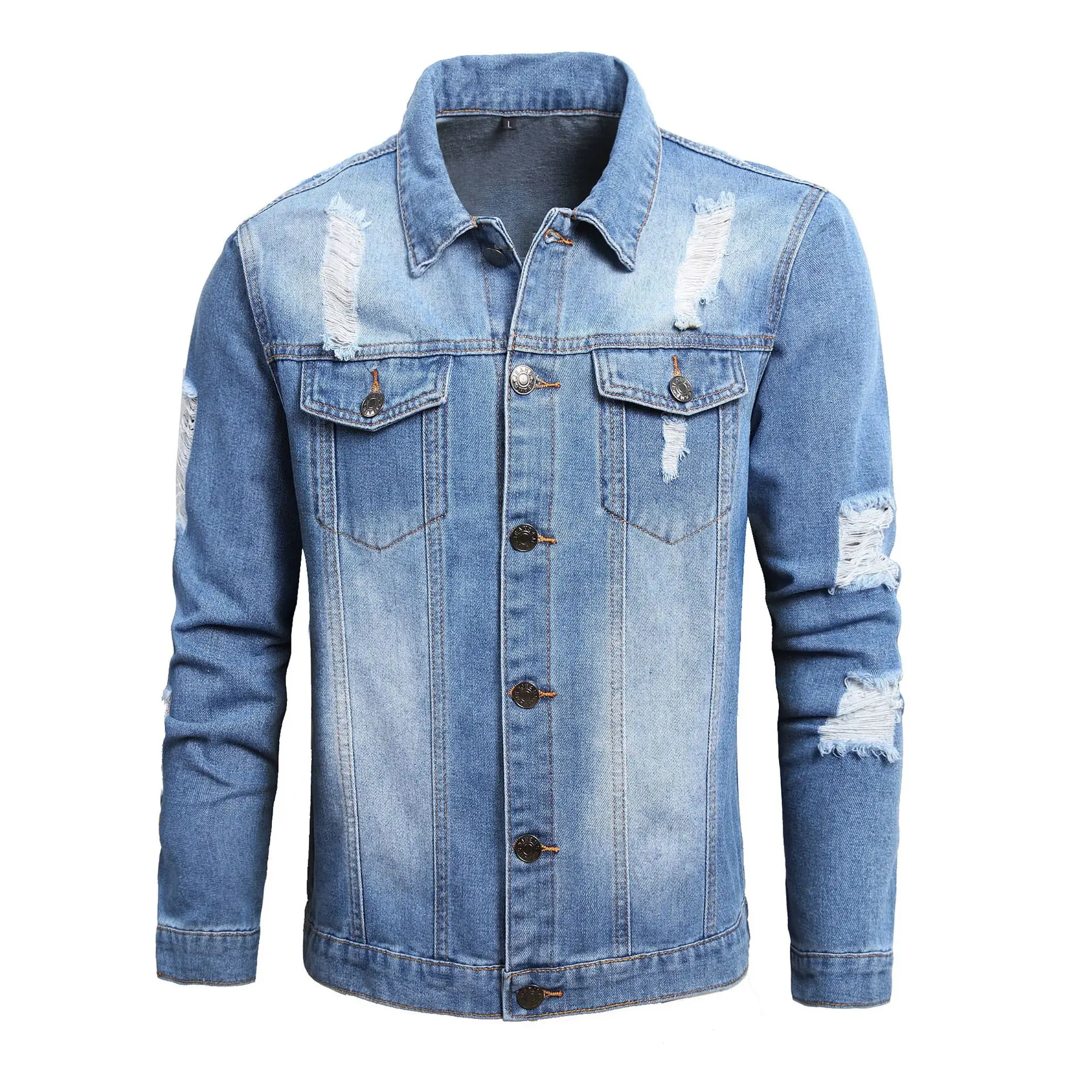 Men's Denim Jacket Slim Street Thickening Long Sleeve Fashion Autumn and Winter High Quality |