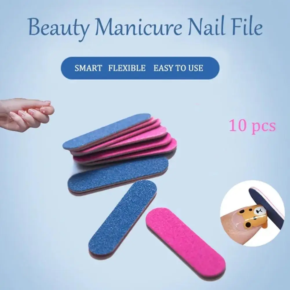 

Mix Color Mini Nail File Buffers Sponge Grit Double Block Nail Files Polishing Gel Manicure Foam Sided Sanding Art E3M6