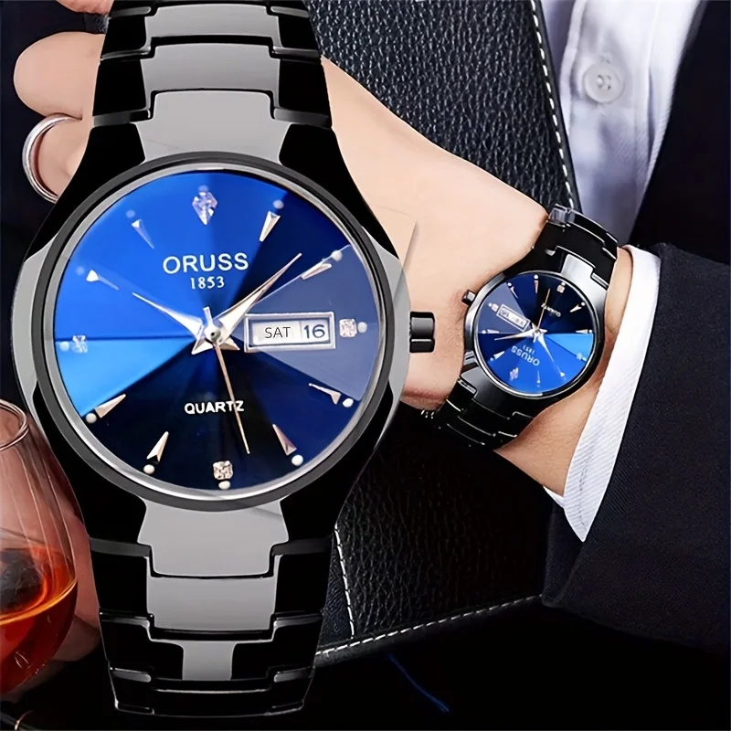 New Men's Watch Upscale Trend Fashion Gentleman Durable Precise Calendar Men's watch 4