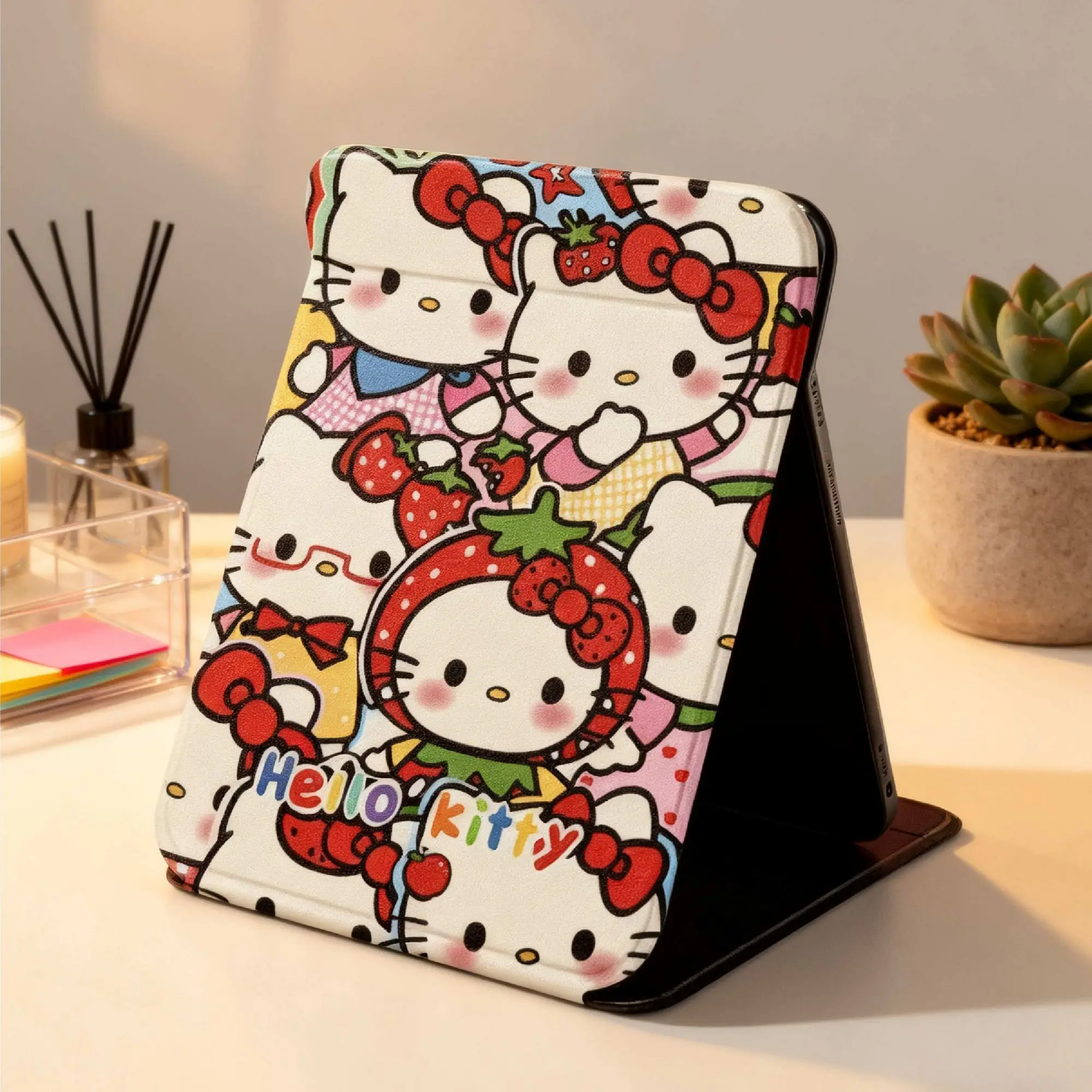 מראה קוסמטיקה קרטון הלו קיטי חמודה של סאנריו סגנון חדש מתקפל נייד יצירתי מכירה חמה מתנות יוקרתיות