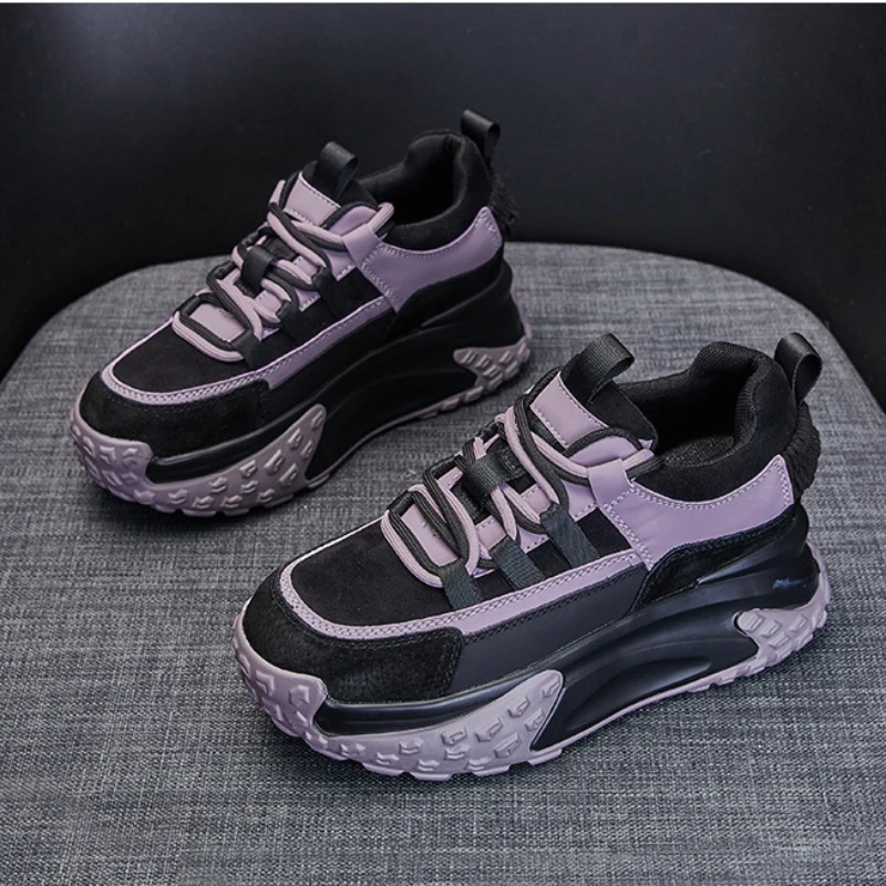 Fashion Social Shoes for Woman High Top Sneakers for Women Spring Outdoor Platform Sneakers Breathable Mesh Casual Shoes Women