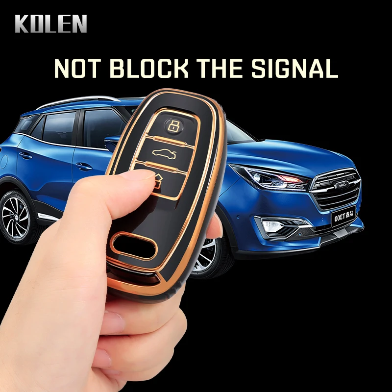 Premium TPU Car Key Case Cover - Sleek Protective Holder Accessory