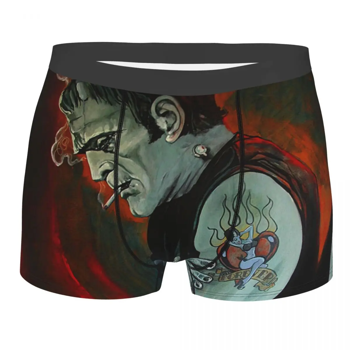 

Broken Hearted Frankenstein Monster Tattoo Art Underwear Men Print Customized Boxer Shorts Panties Briefs Breathable Underpants