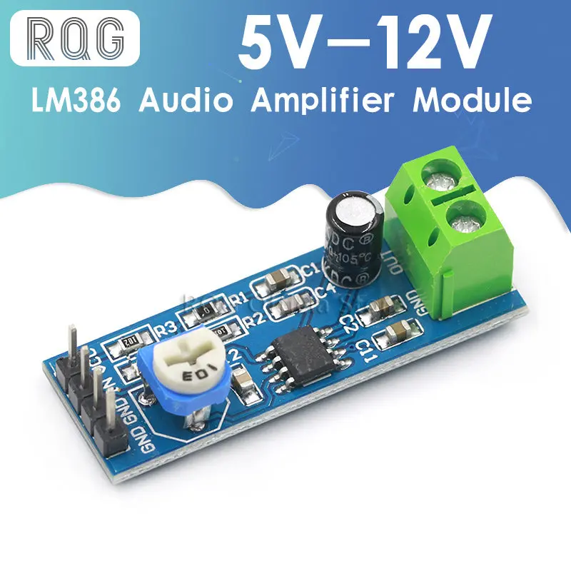 10 Pezzi Modulo Amplificatore Audio LM386 - Guadagno 200x, Tensione 5-12V, Con Resistore Regolabile 10K - Foto 12