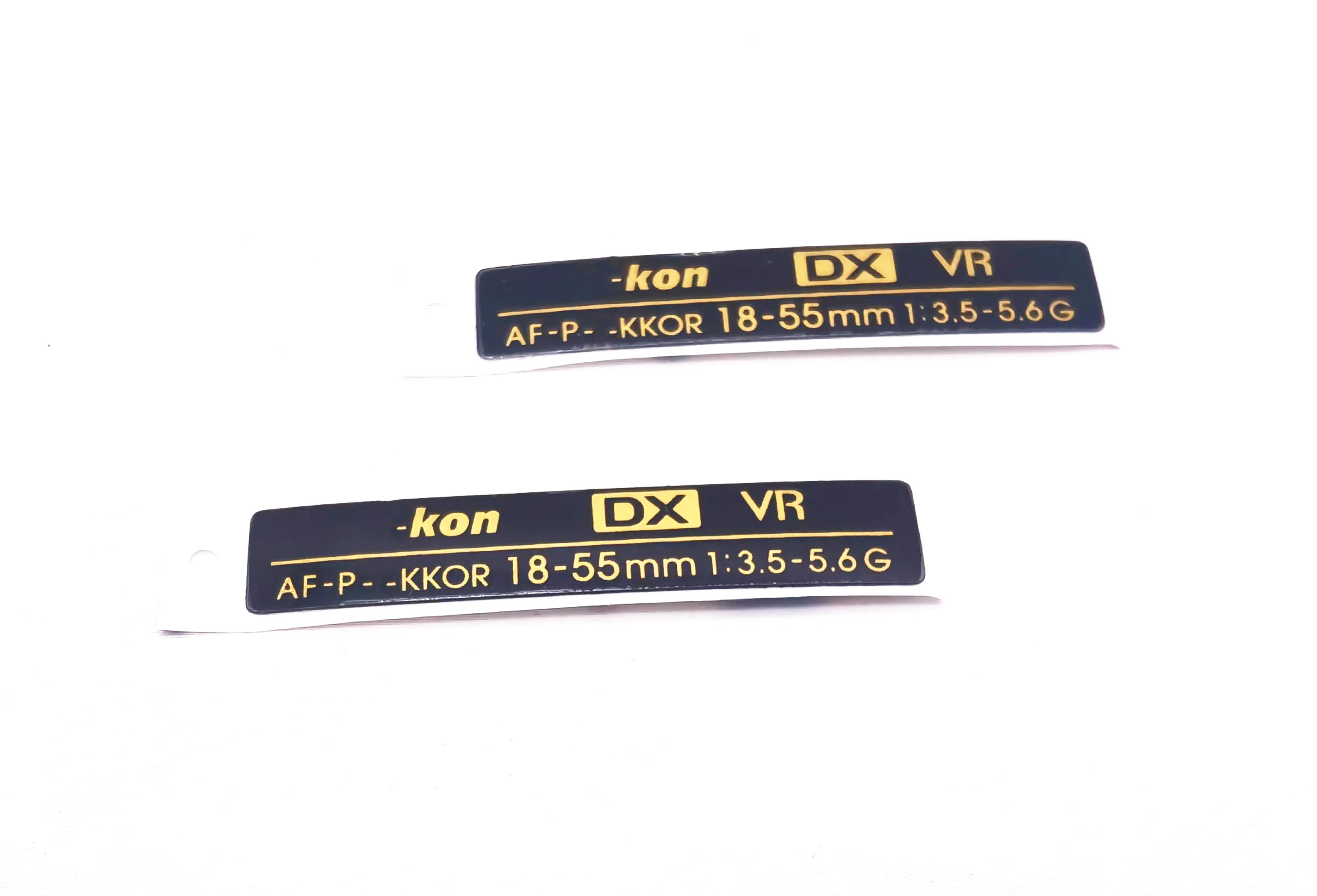 니콘 18-55mm 18-55mm 1:3.5-5.6G 라벨, 명판, 브랜드 렌즈 번호 링 로고, 1 개