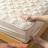 Waterproof Mattress Cover Multi Size Fitted Sheet Bed Cover Machine-Wash Bedspreads For Double Bed Anti Stain 12 Colors Bed Home 1