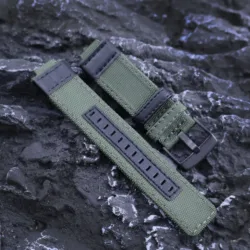 Enhanced Nylon Strap Band Accessory for Casio G - Shock Watches (Green)