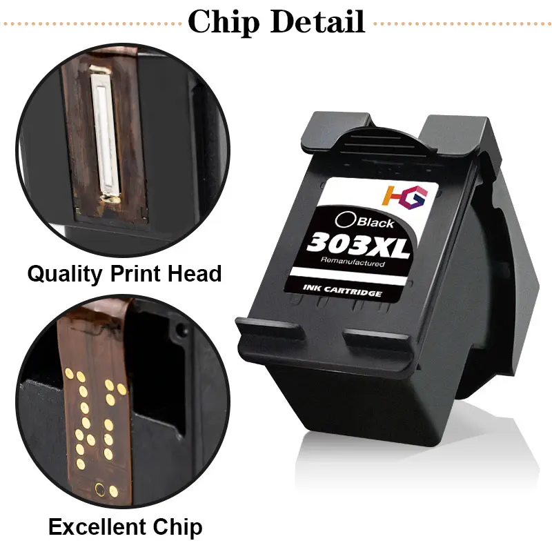 Replacement 303XL Compatible Ink Cartridge HP 303 XL HP303 Envy 6220 6230 6232 6234 7130 7134 7830 7855 Printer printer supplies inkjet ink cartridge ink cartridge