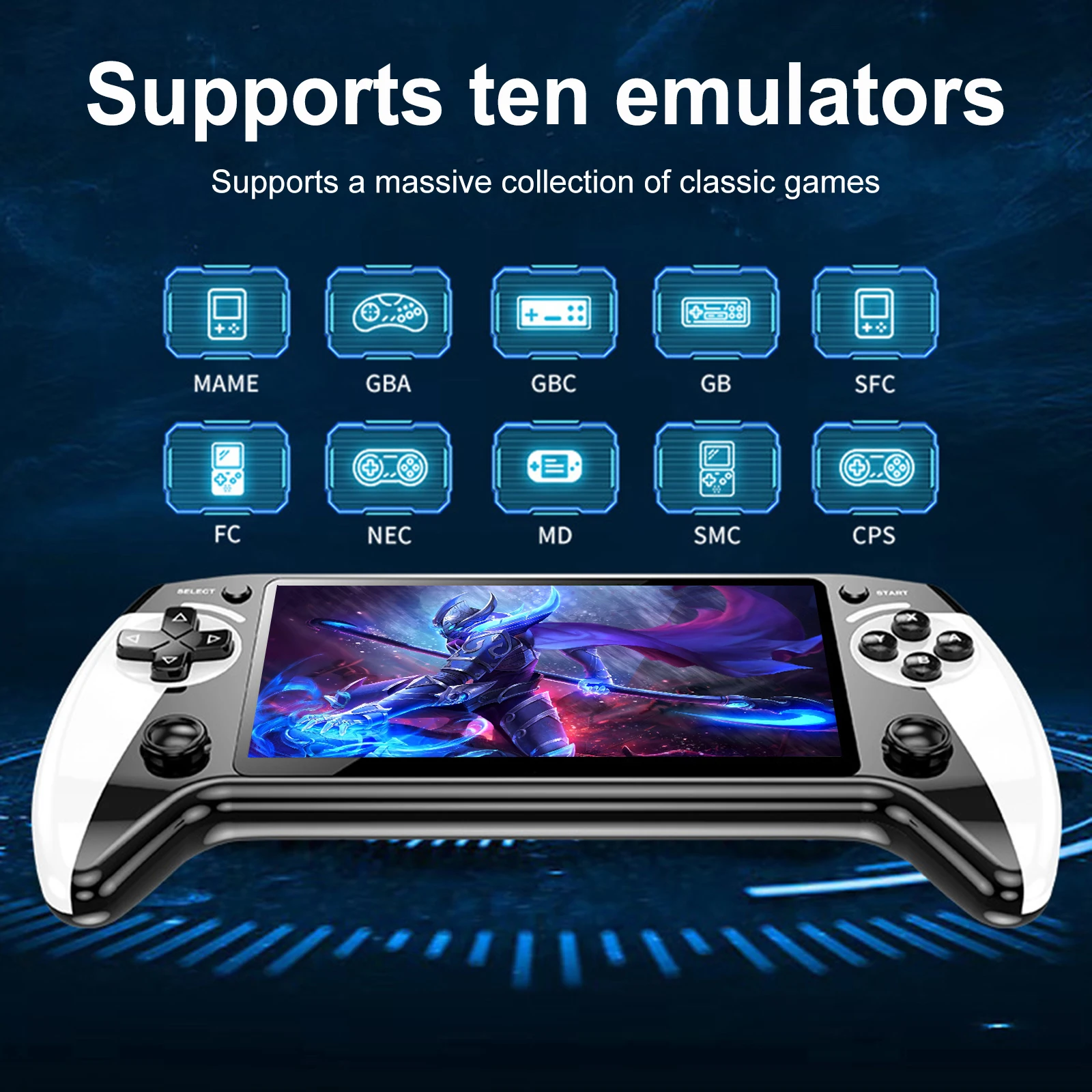 Handheld Game Console 5.5 Inch Screen Retro Gaming Console with 20000+ Games Game Player for Kids & Adults - 3