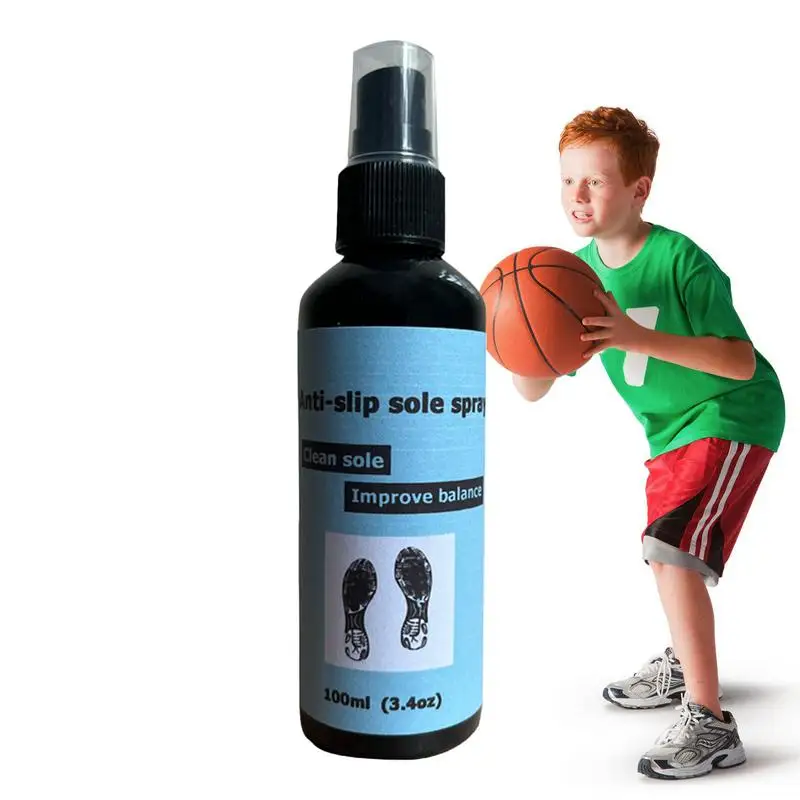 100ml Anti-Slip Sole Spray Spray for Basketball Shoes Shoe Sole Protector Improves Traction Cleans & Rejuvenates Shoe Soles 4