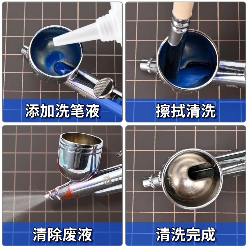 Airbrush Cleaning Brush Hobby Model Building DIY Accessories Tool