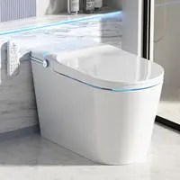 Tankless Smart Toilet with Warm Water Sprayer Dryer One Piece Bidet Toilet with Foot Sensor Operation Heated Bidet Seat 1