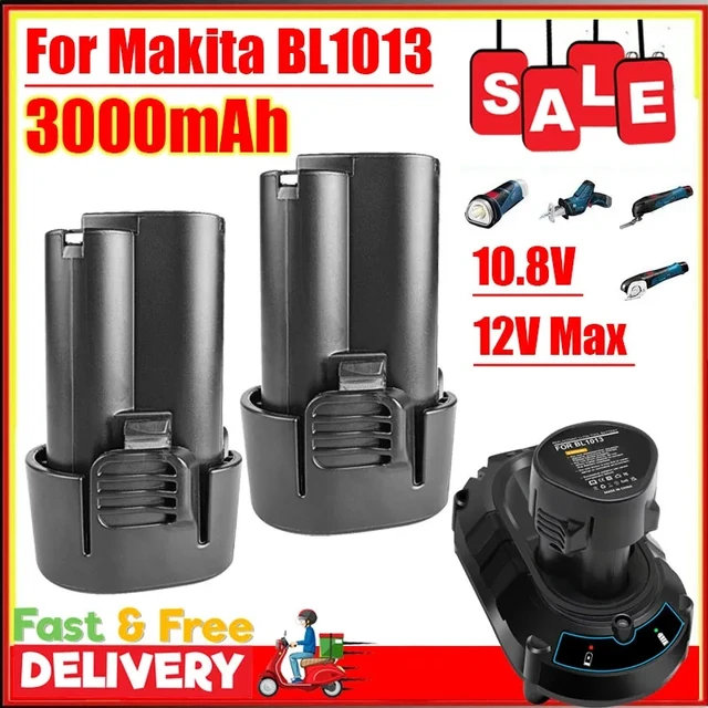 10.8V 12V Lithium Ion Battery 3AH 3000mAH for Makita BL1013 BL1014 194551-4  TD090D TD090DW LCT203W LCT204 194550-6 DF030D - AliExpress