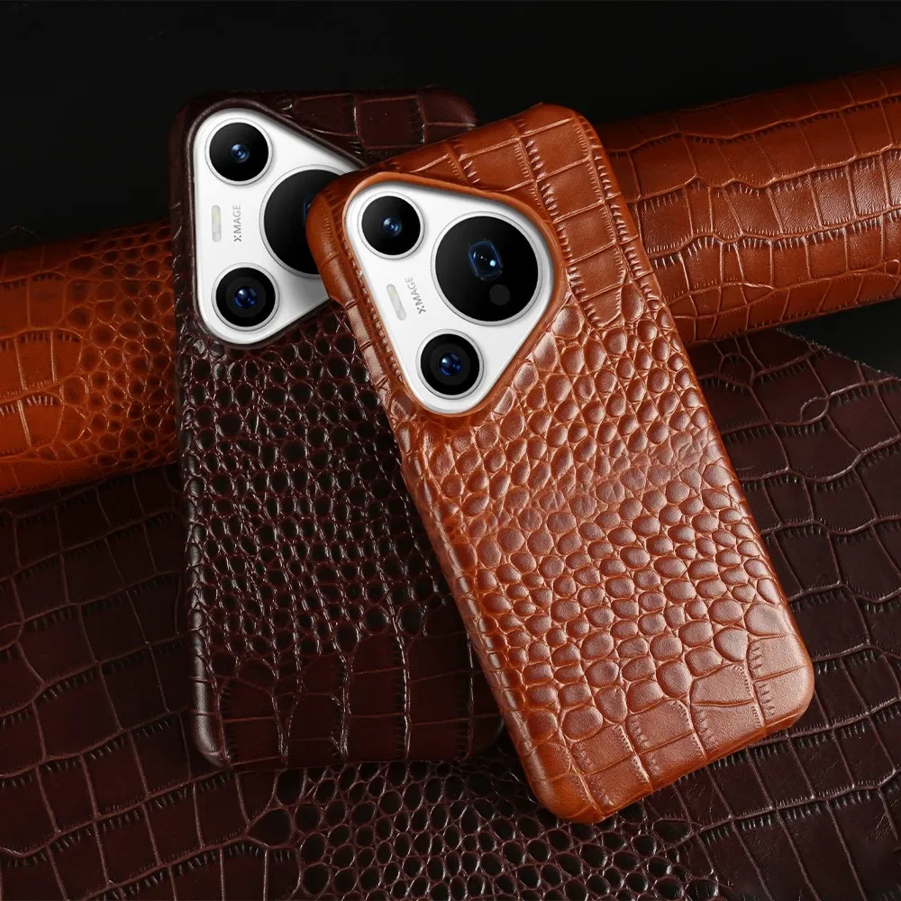 Luxurious Genuine Leather Phone Case - Premium Cowhide Back Cover