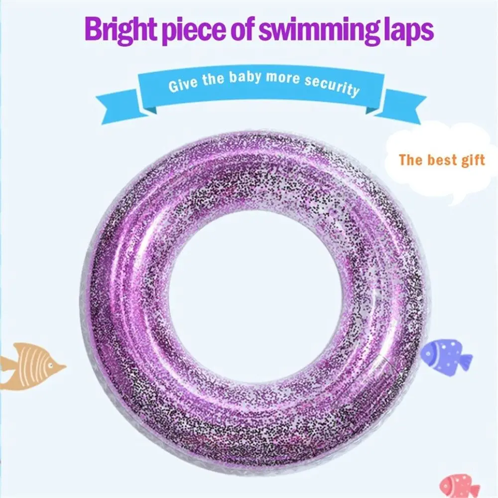 Summer Glitter Inflatable Transparent Swimming Pool Swimming Ring Safety Float Circle Pool