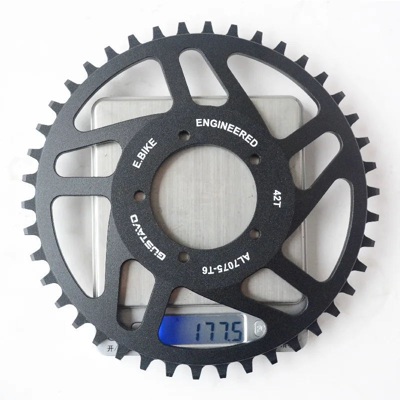 GUSTAVO E-bike Kettenblatt 42T Für BAFANG BBS01 BBS02 BBSHD M625 Hohe Qualität Aluminium Legierung Elektrische Fahrrad Zubehör – Detail 3