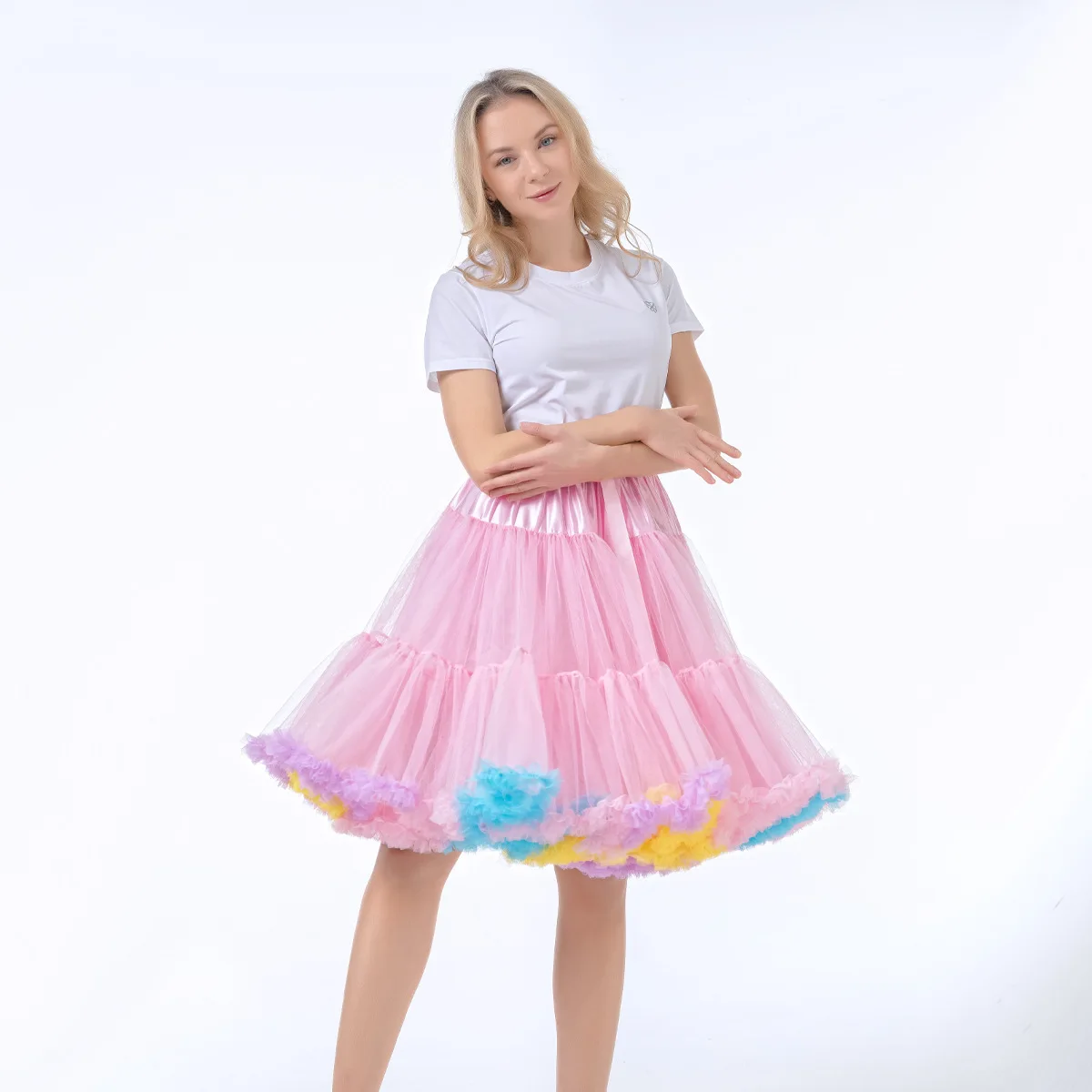 Jupe En Tulle 6 Couches Pour Femme - Mini Jupe Tutu Princesse, Style Ballet, Légère Et Festive Pour Soirée - 4