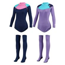 

New 2MM Neoprene Wetsuit Women's Stocking Sleeve UV Protection Warm Cold Protection Swimming Snorkeling Surfing Wetsuit 2022