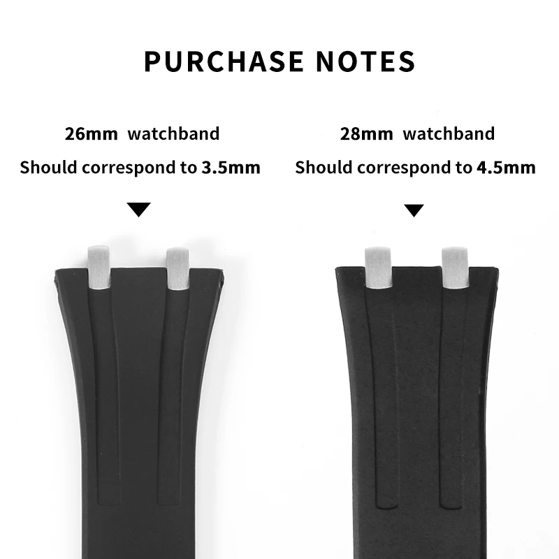 AP 로얄 오크 오프쇼어 스트랩 시계 케이스용 엔드 링크 변환 키트, Audemars 및 Piguet 시계 밴드용 팔찌, 3.5mm, 4.5mm