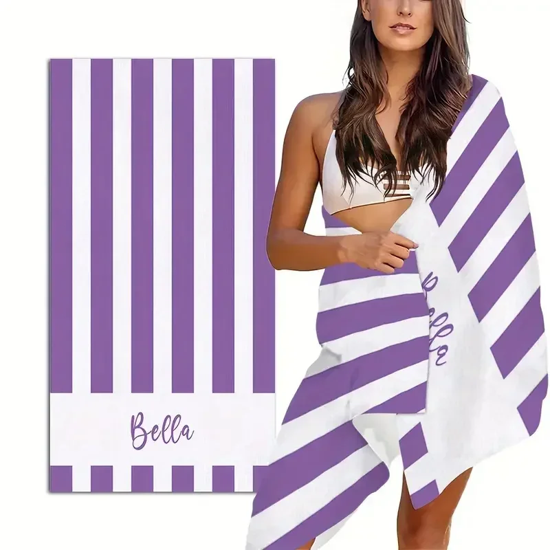 Personalized Striped Beach Towels 3 | Personalized Striped Beach Towels 3