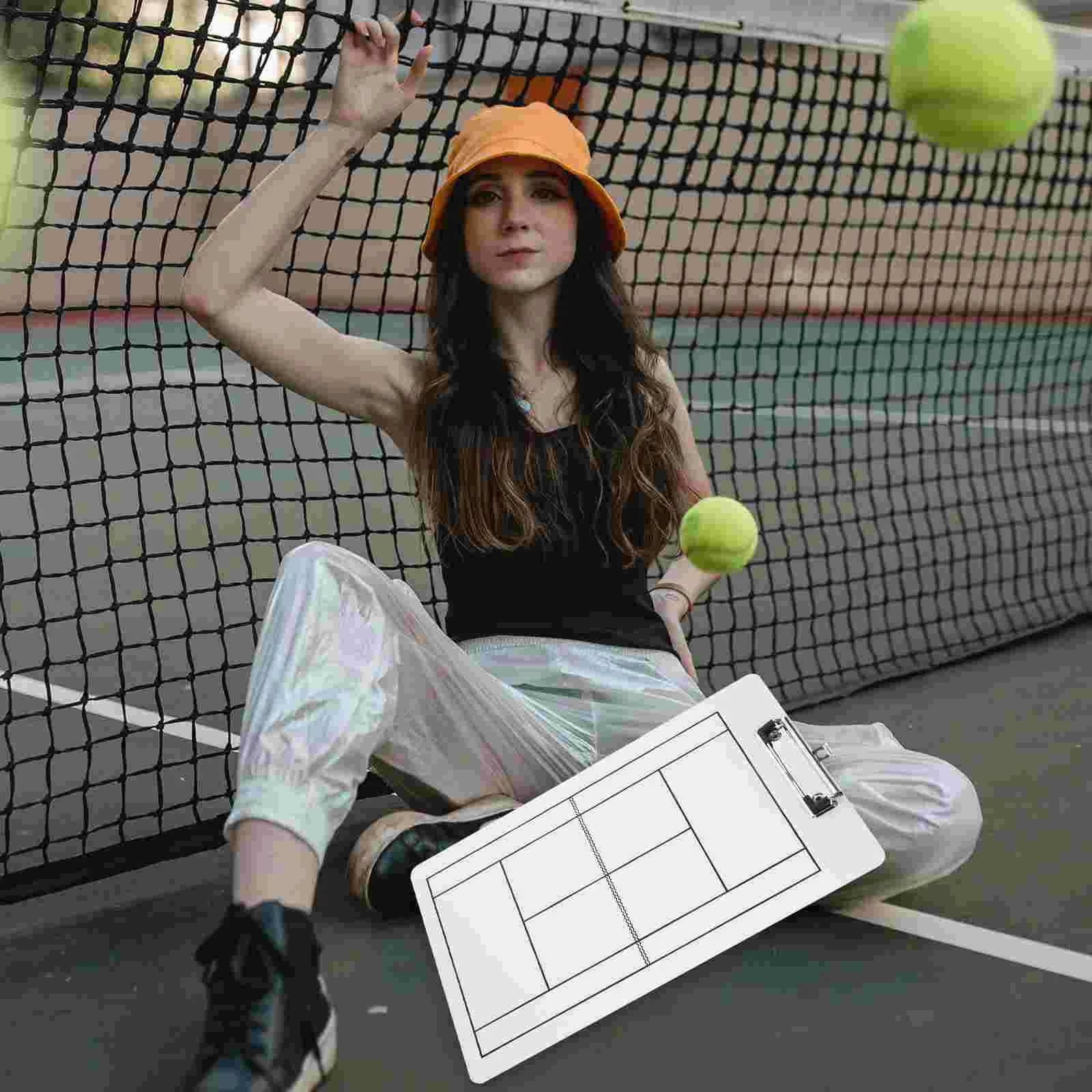 Tennis Dry Erase Board for Supplies Hockey Strategy Clipboard Race Pvc Competition