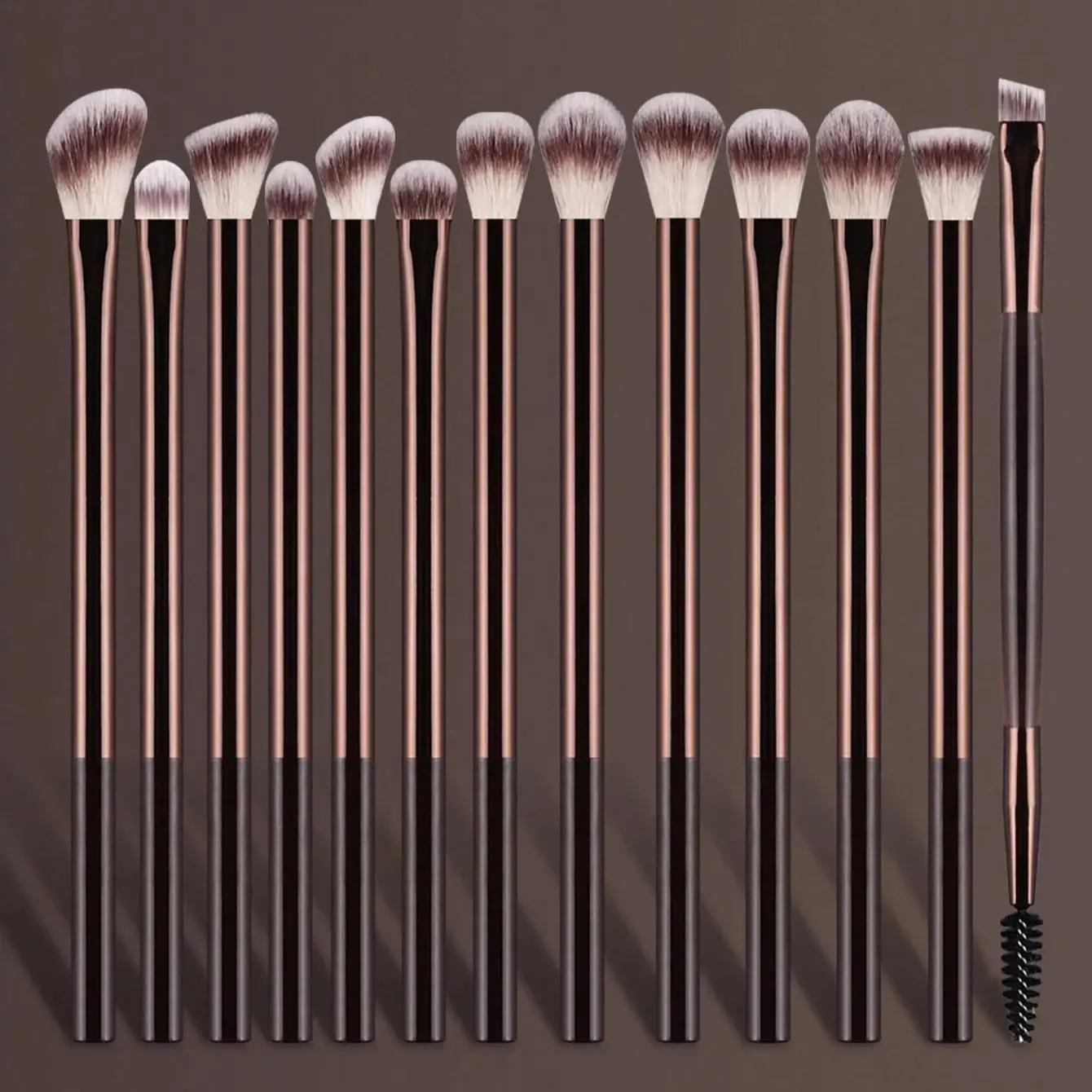 Deluxe 13-Piece Soft Aluminum Makeup Brush Collection: Foundation, Contour, and Blush Brushes