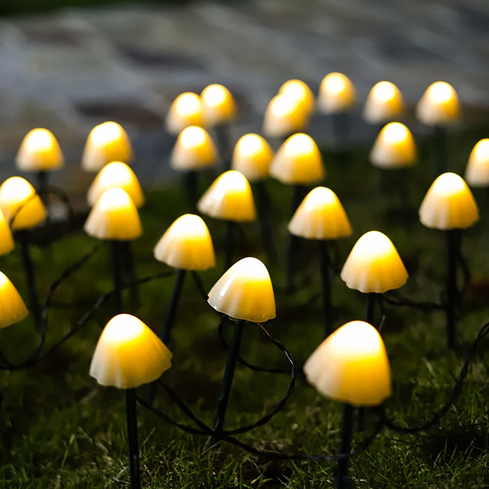 Solar-Powered LED Fairy String Lights