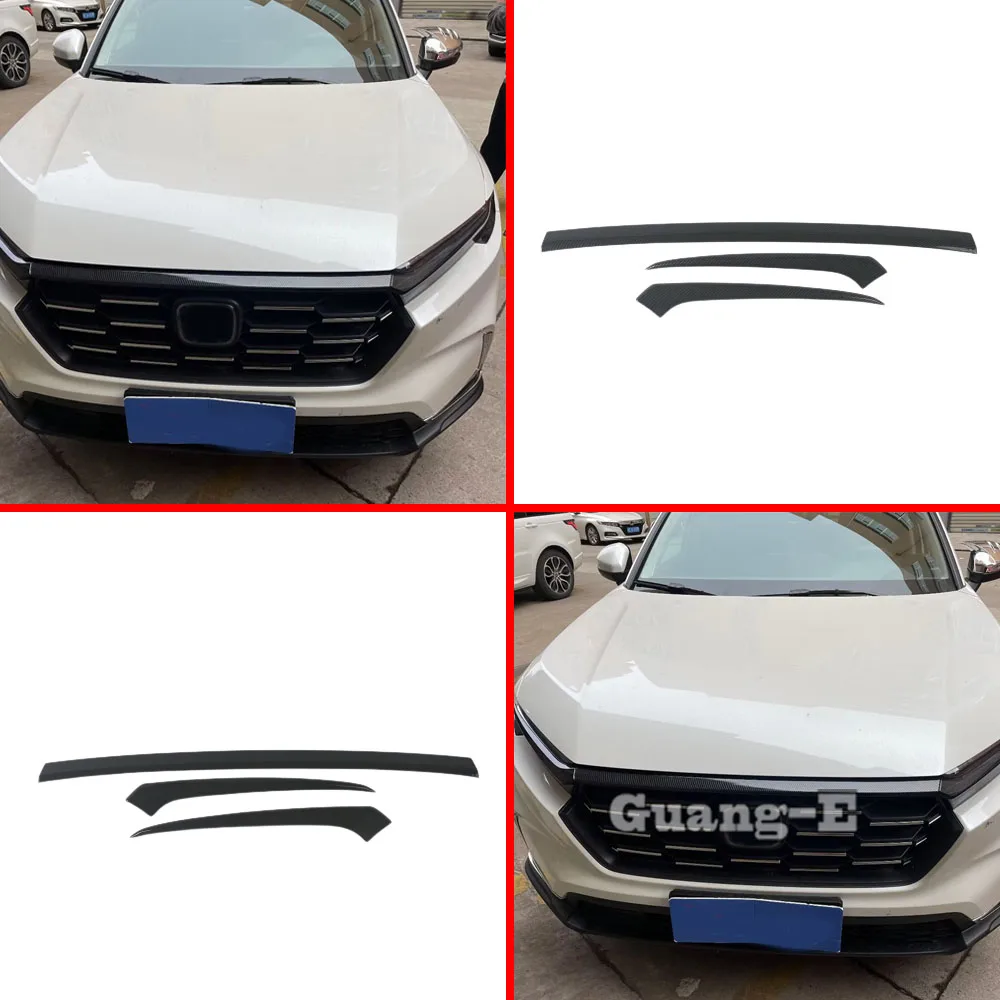

Для Honda CRV CR-V 2023 2024 ABS пластиковый передний бампер крышка двигателя декоративная рамка внешние аксессуары