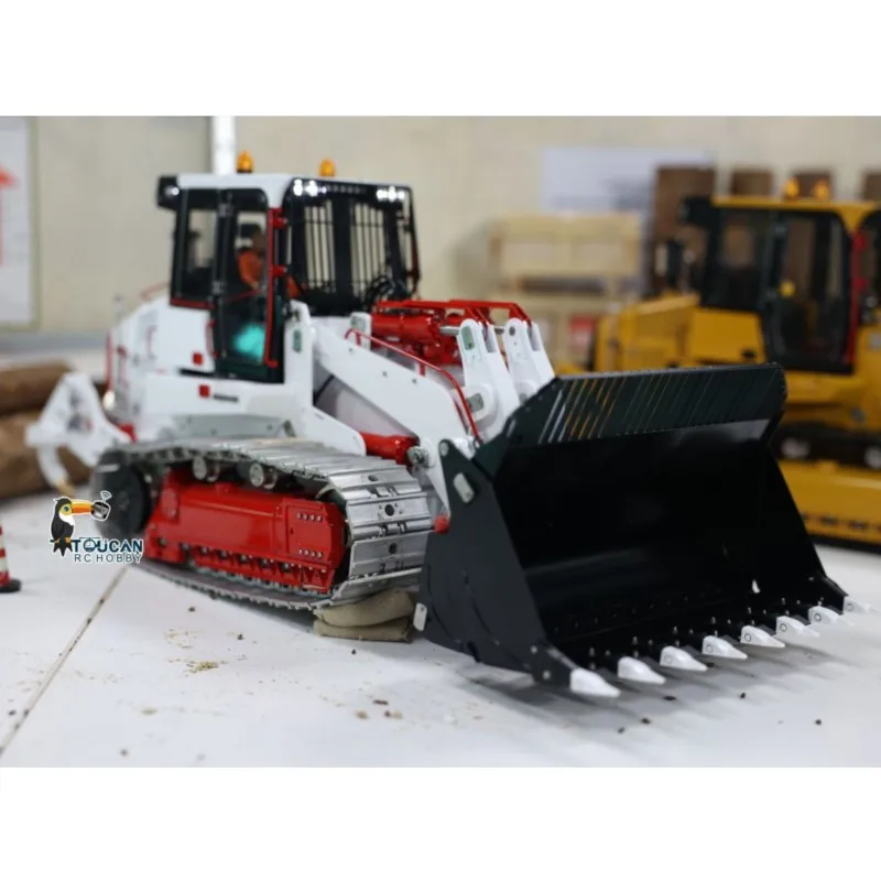 LESU 973K RC Hydraulic Loader 1/14 Remote Control Tracked Car Vehicle Painted Model Openable Bucket Light Sound System THZH1992 3