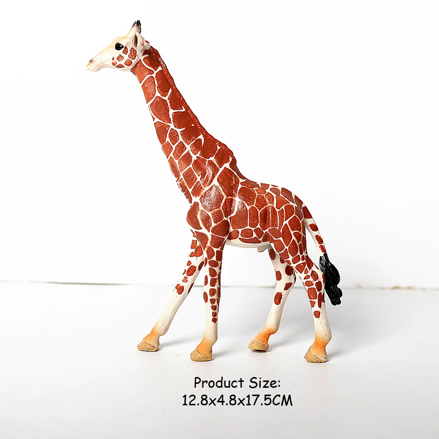 Realistic Giraffe Family Figurine Playset - Educational Wildlife Toy and Cake Topper Gift