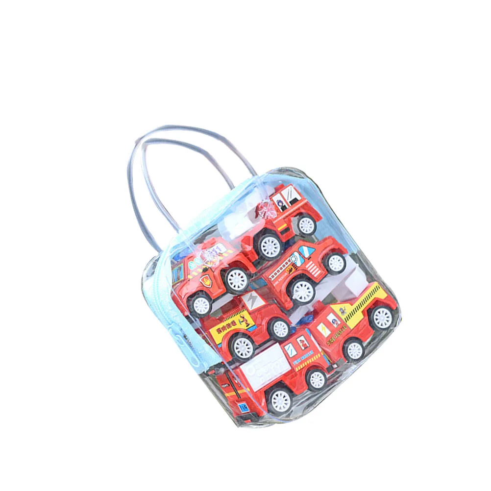 

6 Pcs Mini Engineering Vehicle Toys Car Model Inertial Pull-back Miniature