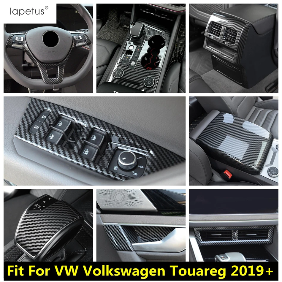 

Window Lift / Head Light / Steering Wheel / Handle Bowl / Air Vents Cover Trim Accessories For VW Volkswagen Touareg 2019 - 2023