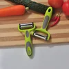 Portable Fruit and Vegetable Peeler, Stainless Steel Blades for Easy Cleaning, Efficient Kitchen Processing Tool 4