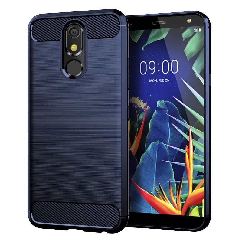 Shockproof Silicone Carbon Fiber Phone Case - Soft Back Cover