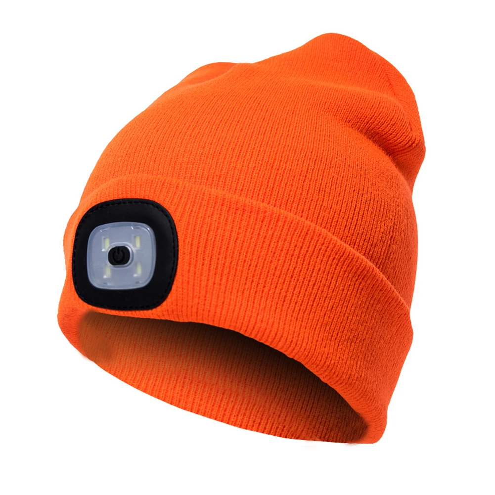 

Knitted Climbing Unisex Outdoor LED Light Fishing Camping Hat Running Beanie