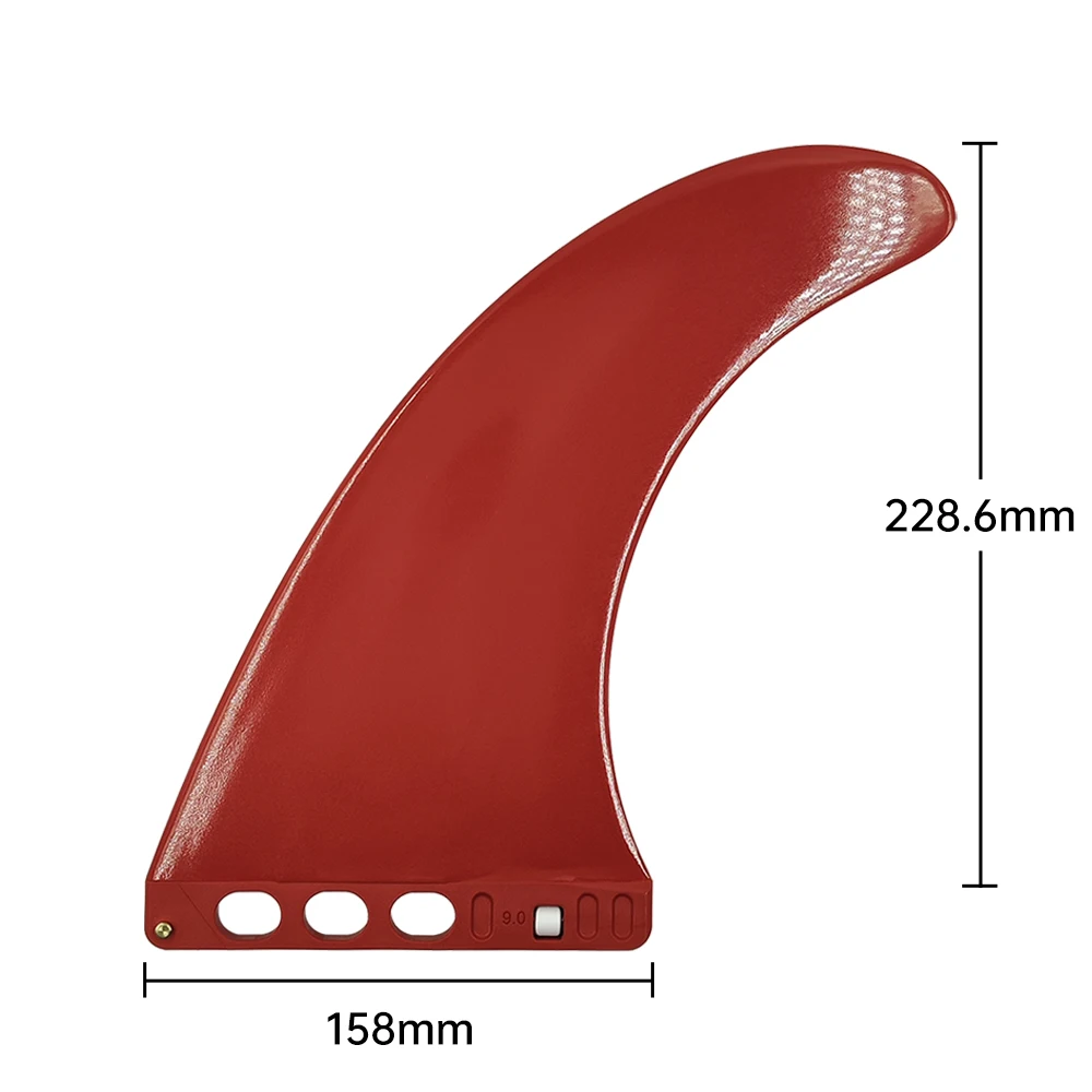 9 Inch Longboard Fin Plastic Surfboard Single Center SUP Fin Nylon Material Paddleboard Quilha Central for Surfing Accessories