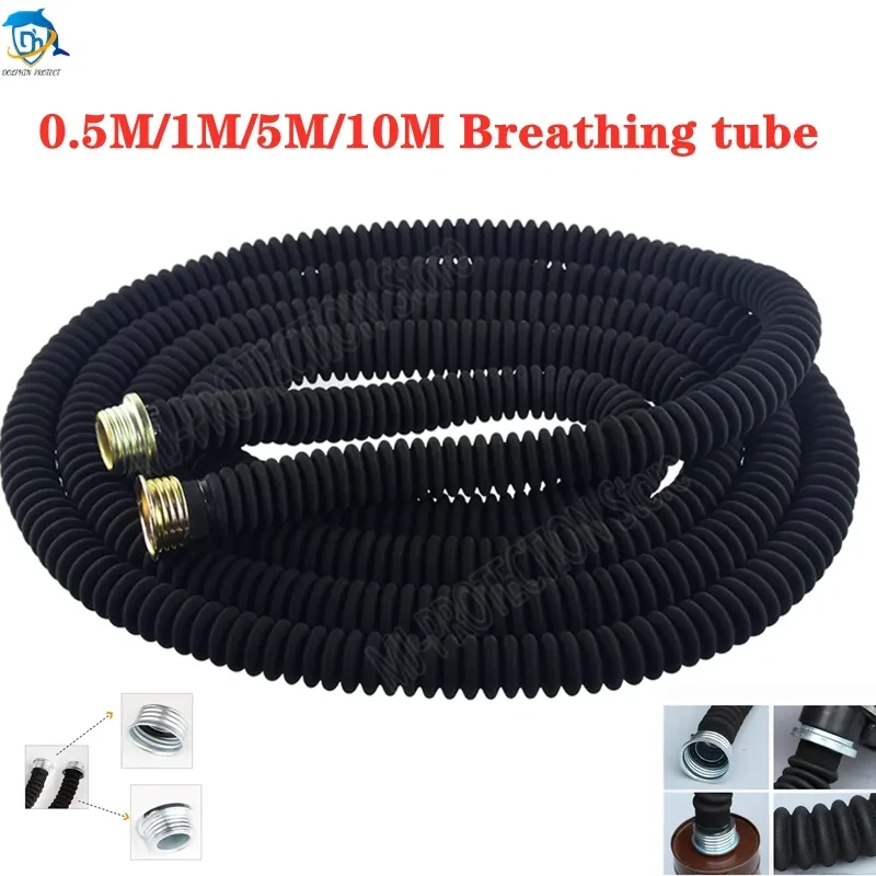 Gas Mask 0.5M 1M 40MM interface snorkel Wear resistant Anti-aging Connecting pipe