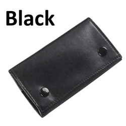 Compact PU Leather Smoking Accessories Organizer Pouch (Black)