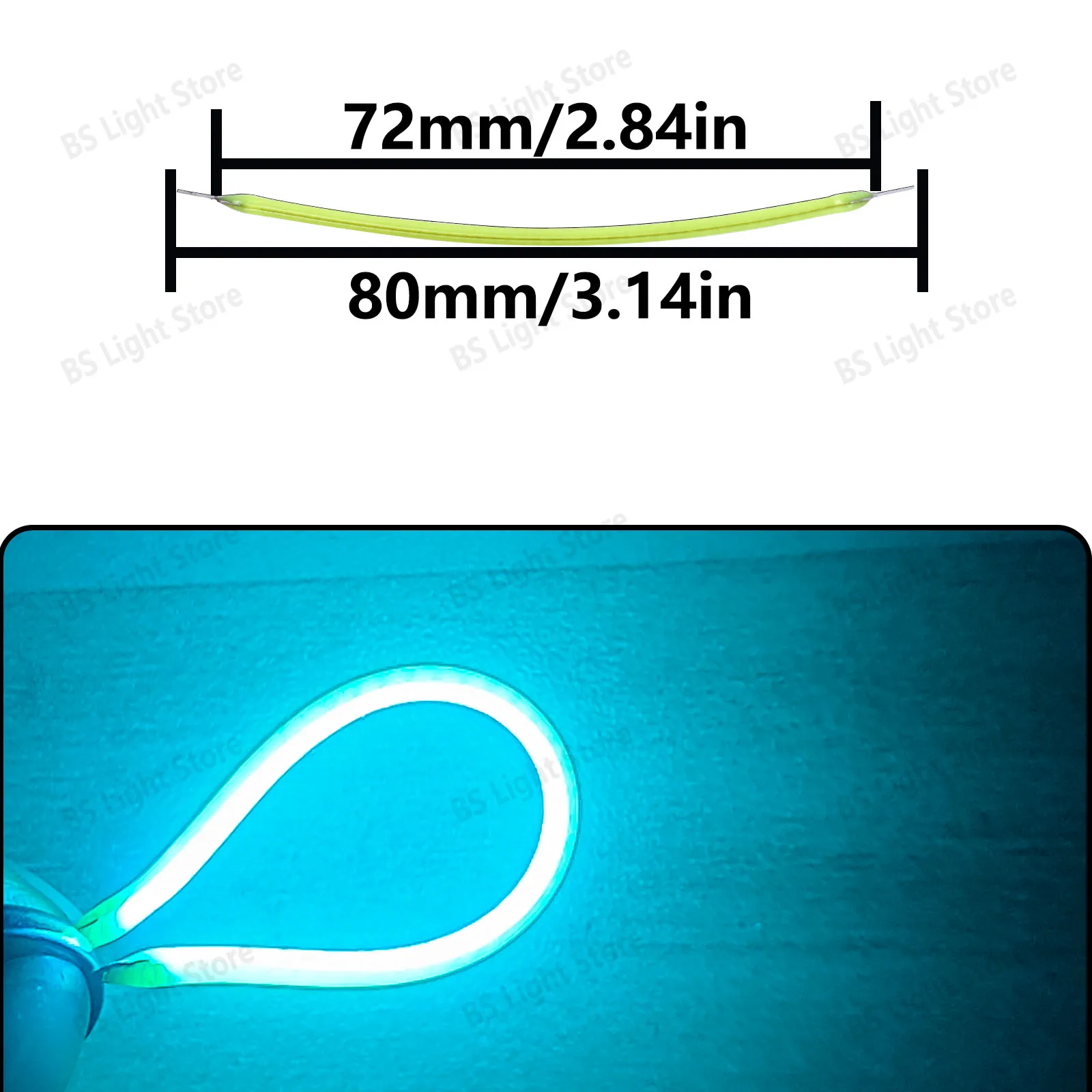 Ice Blue Flexible Filament Retro Edison Bulb Light Source
