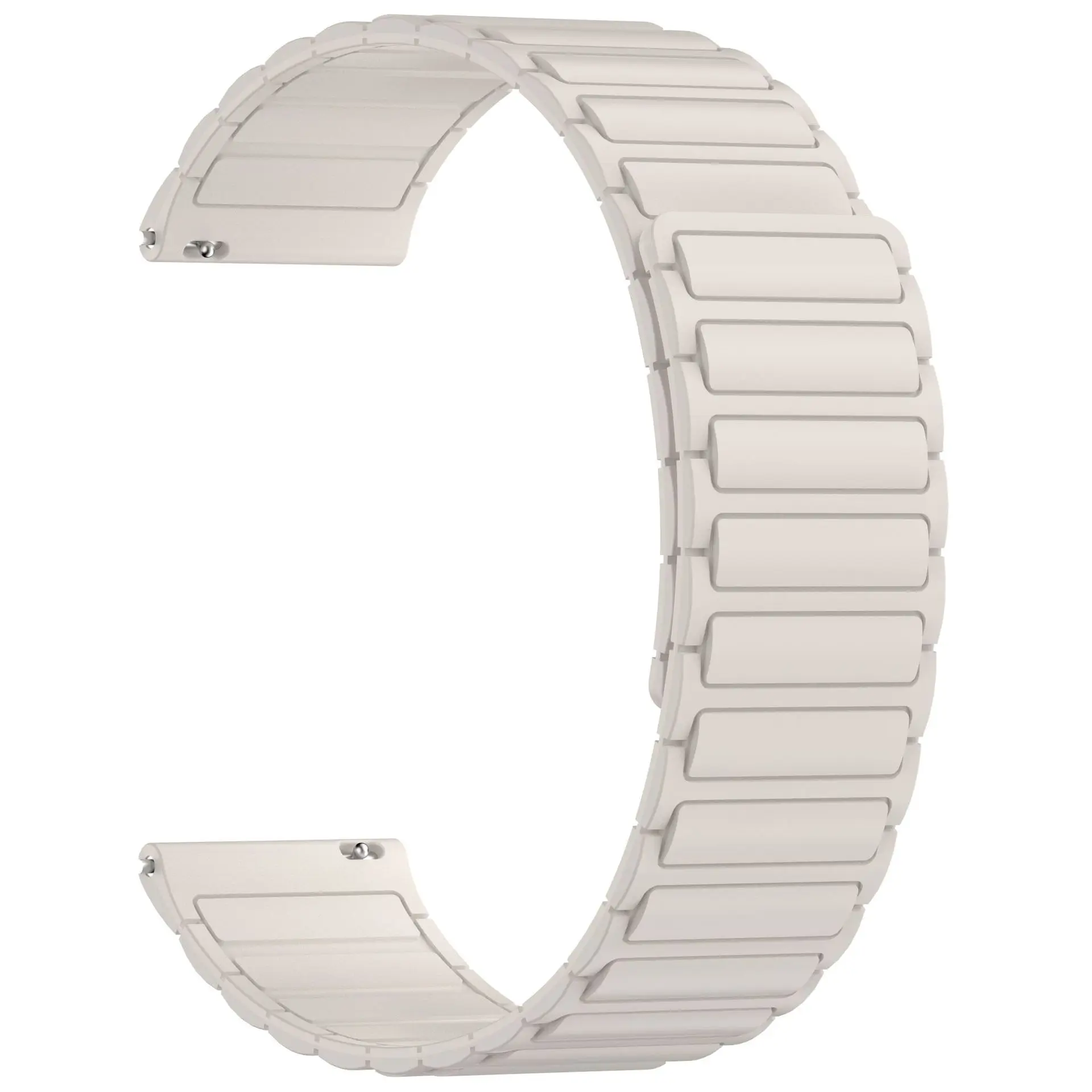 Magnetic Silicone Strap Bracelet - 20mm/22mm, Universal Fit