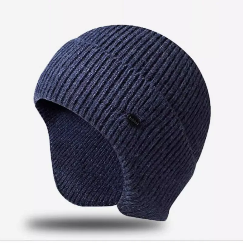 Warm Ear Protection Hat Autumn Winter Imitated Rabbit Velvet Thermal Ear Cap Cold Proof Knitted Hat Comfortable Beanies Skullies