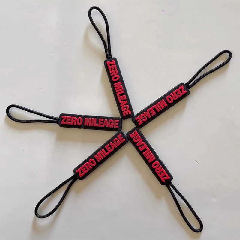 1000pcs 3D Ring Zip Puller Soft PVC Drop Plastic Sliders Soft Rubber Label Tag Silicone Bag Zipper Clothes