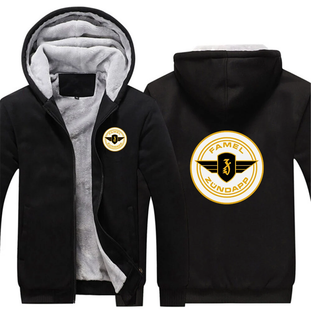 Men's Winter Thicken Fleece Hoodies Sweatshirts Zip Coats Jackets