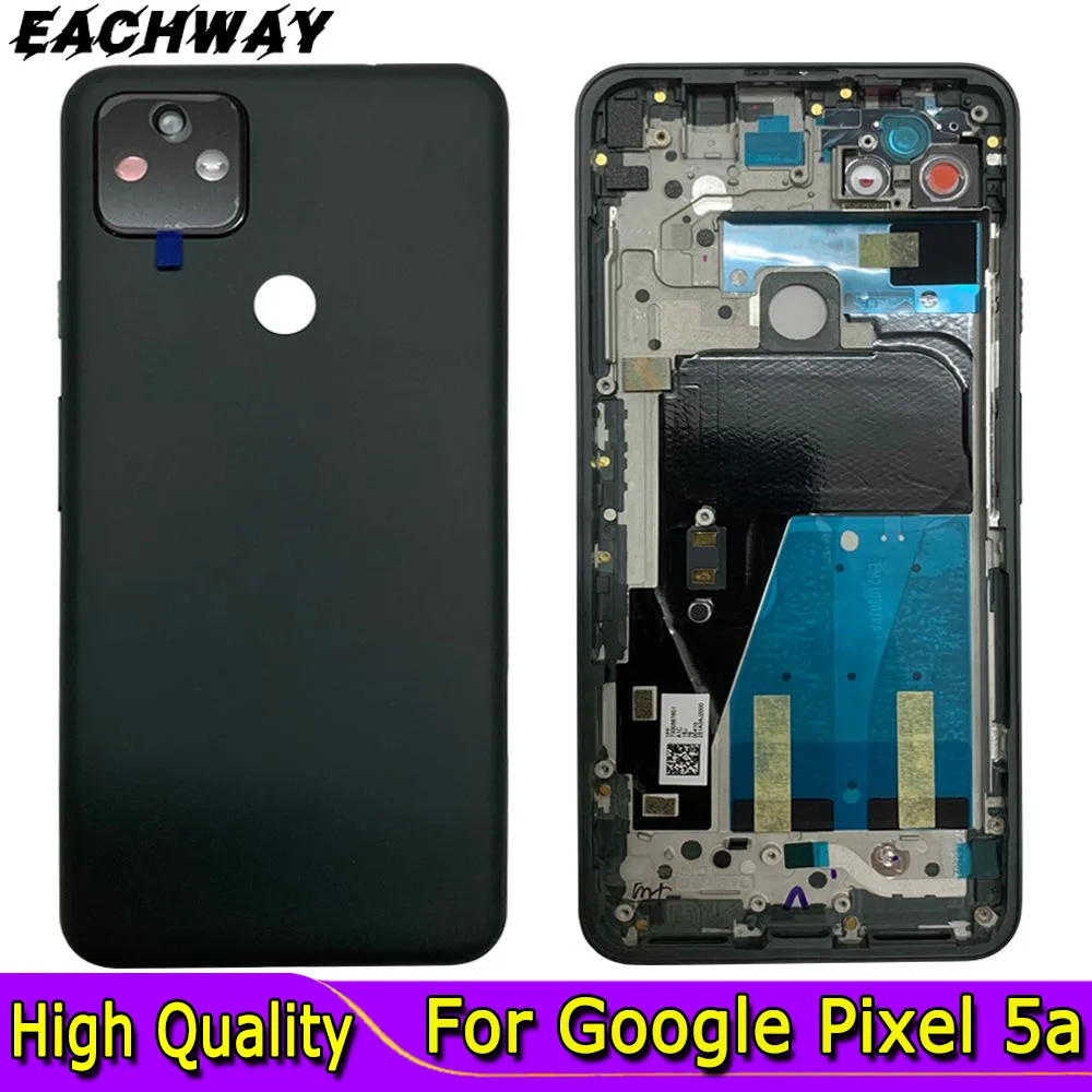 

Задняя стеклянная крышка для Google Pixel 5A, 6,35 дюйма, задняя крышка аккумулятора высокого качества для Google Pixel 5A, задняя крышка