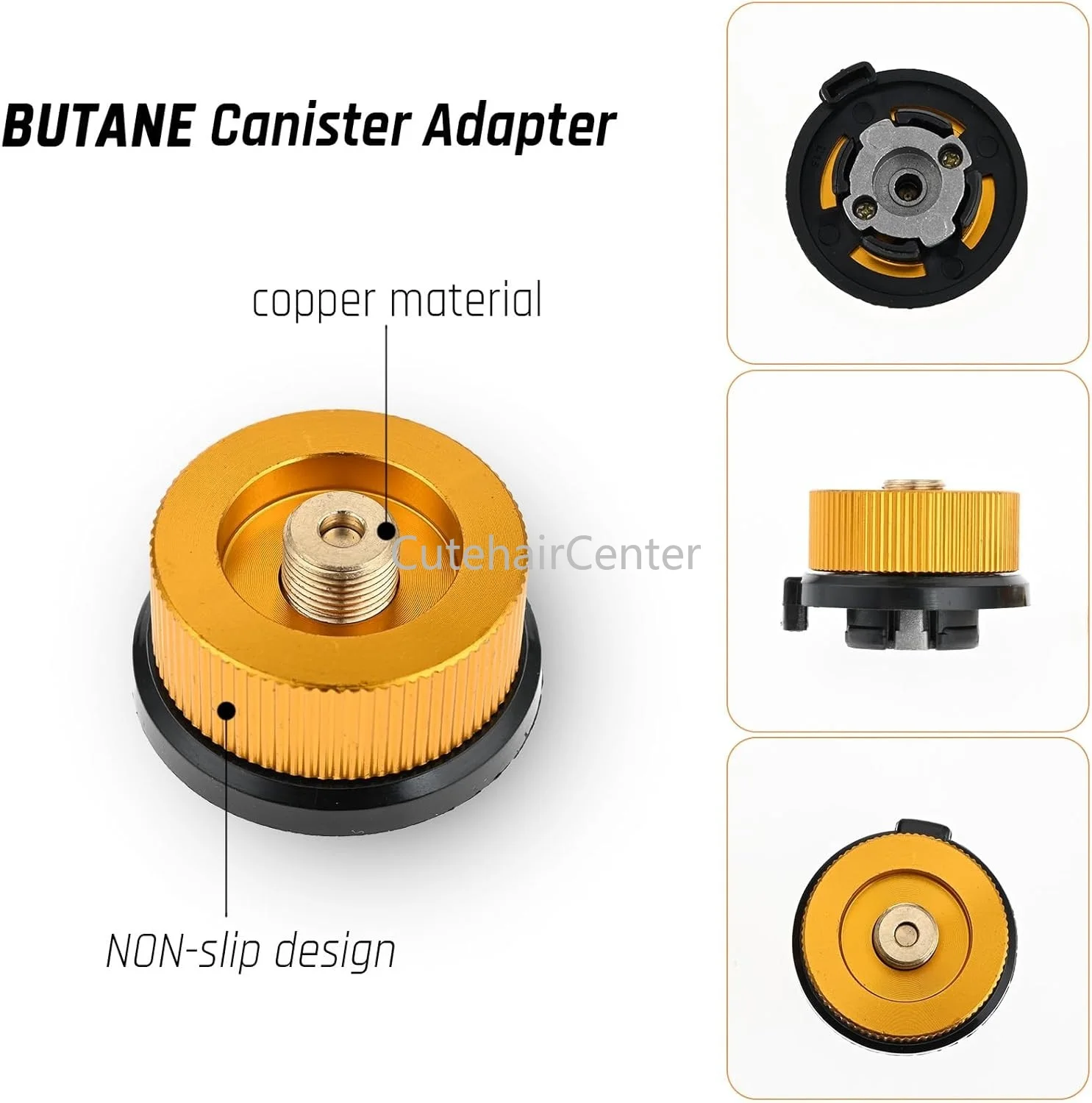 2pcs/set Camping Stove Gas Fuel Canister Adapter Canister Refill Convertor + Nozzle EN417 Lindal Valve 8mm Outlet OD/CB Can BBQ