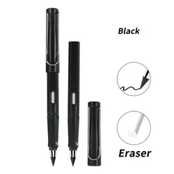 Eternal Pencil: Unlimited Writing Kawaii Stationery for Art and School Supplies (Black)