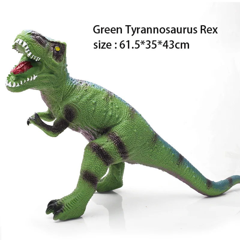 thumbnail image 1 of Modelo de dinosaurio grande de 80 cm, juguetes de dinosaurios del mundo Jurass, animales realistas, marionetas suaves, juguete Brachiosaurus T-Rex para niños, regalos para niños, 1 of 5