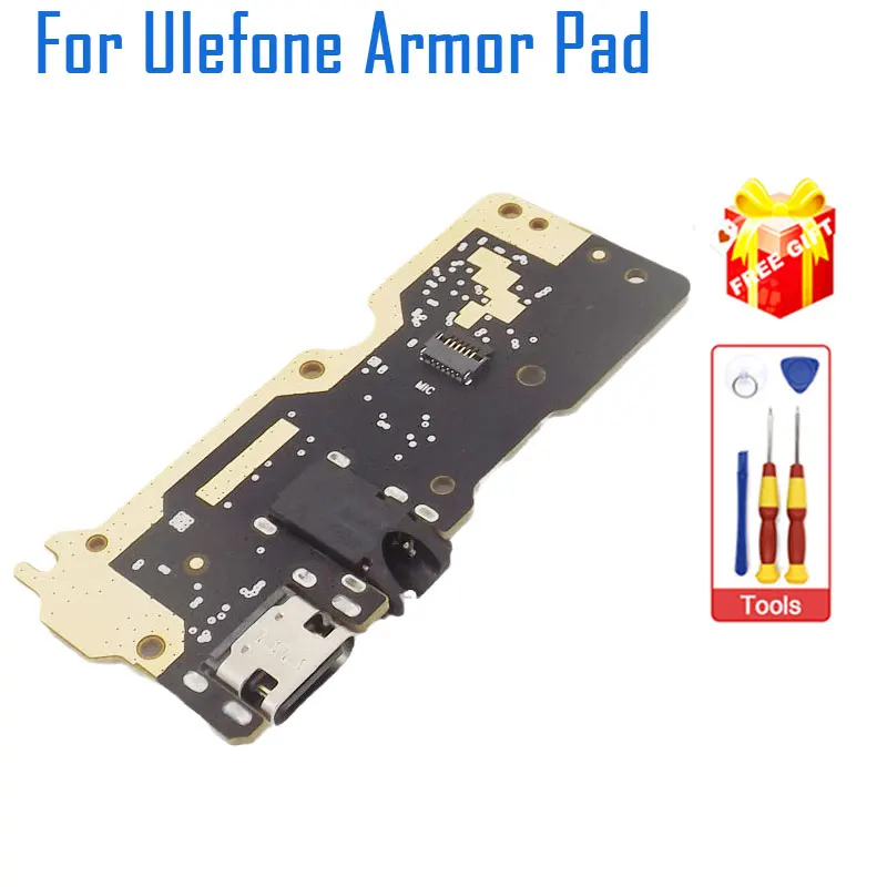 

New Original Ulefone Armor Pad USB Board Base Charging Port Board With Headphone Jack For Ulefone Armor Pad Portable Tablet