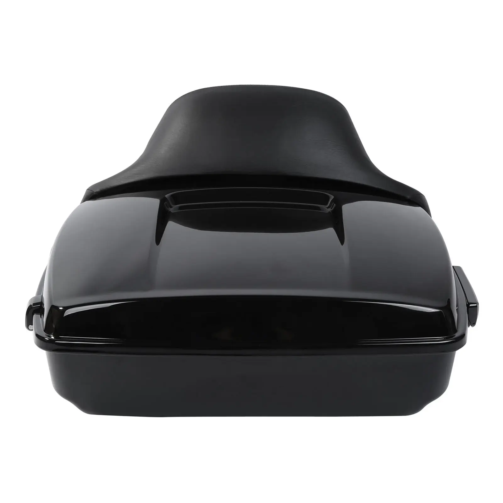 Motorcycle Chopped Pack Trunk W/ Black Latch Backrest For Harley Tour Pak Touring Road King Street Glide Road Glide FLTRX 14-22